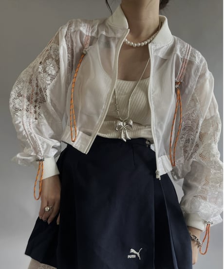【RE;CIRCLE】 RE White Patch Short Blouson / 240509-005
