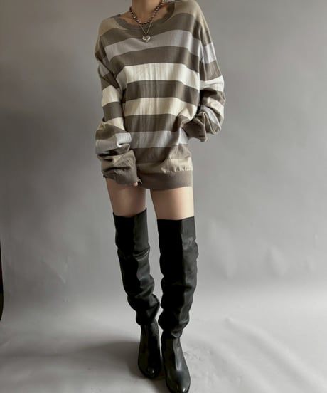 【USED】 BANANA REPUBLIC Border Knit /251025-006