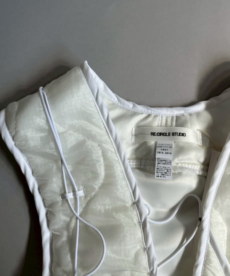 【RE;CIRCLE】 RE Liner Code Vest White / LINER-09