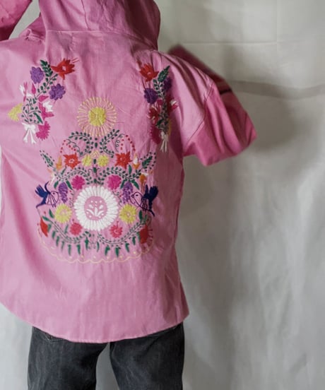 【RE;CIRCLE】 Remake Embroidery Ethnic Mexican Parker④/210906-020