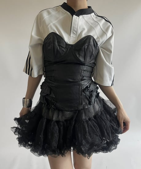 【USED】 Leather Bra Top / 250712-004
