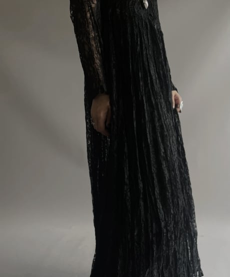 【USED】 Lace Sheer Long One-Piece / 231028-008