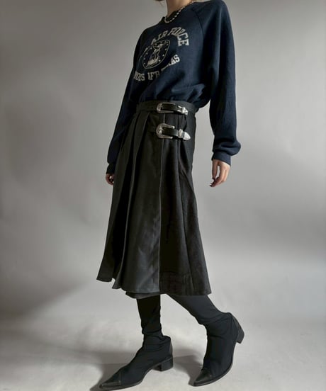 【RE;CIRCLE】 RE Suit Pleats Wrap Skirt/ 260108-008