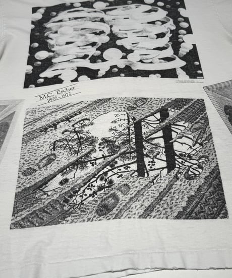 【USED】 Made in USA 90's SOFTEE M.C. ESCHER T-Shirt /250621-028