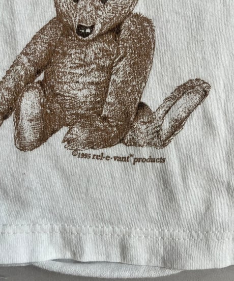 【USED】 Made in USA 90's Bear Patterned T-Shirt /240720-001