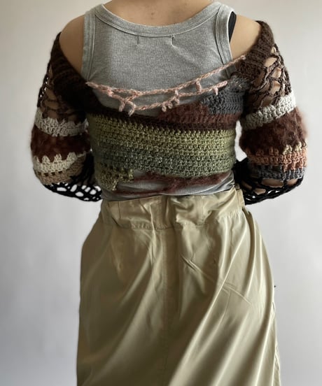 【USED】 Hand Knit Bolero /241006-045