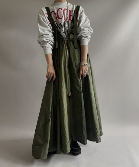 【2026SS最終 / RE;CIRCLE】 RE U.S Military Rebuild 2way One-piece(Khaki)/ ARMY-01