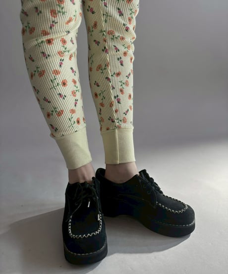 【USED】 Flower Pattern Waffle Pants/ 260214-013