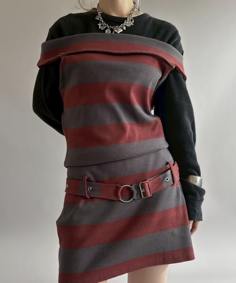 【USED】 THE RAGGED PRIEST Off Shoulder Design One-Piece / 260509-016