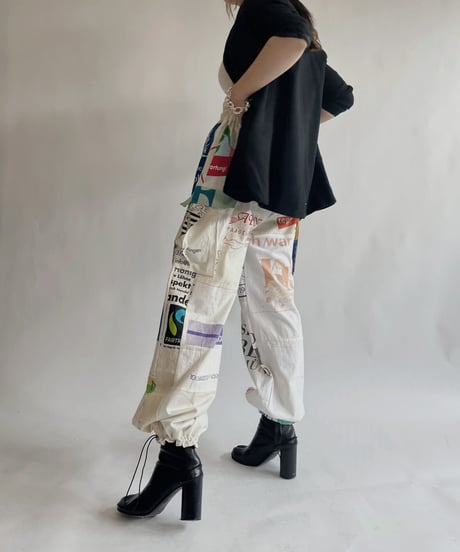 【RE;CIRCLE】 RE Eco-Friendly Bag Draw Cord Pants / 220825-023