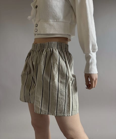 【USED】 Stripe Shorts / 260205-018
