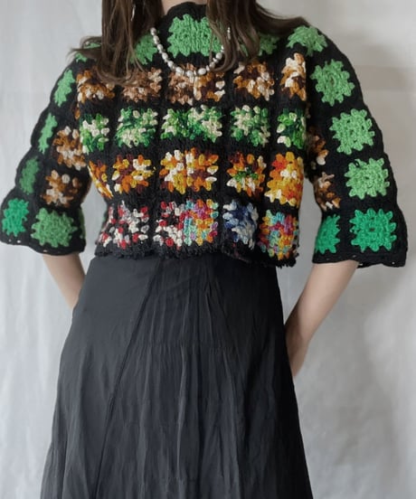 【RE;CIRCLE】 RE Granny Knit Top⑤/211014-005