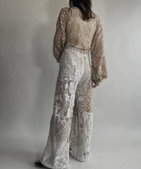 【RE;CIRCLE】 RE Crochet Cord Top / 220623-015