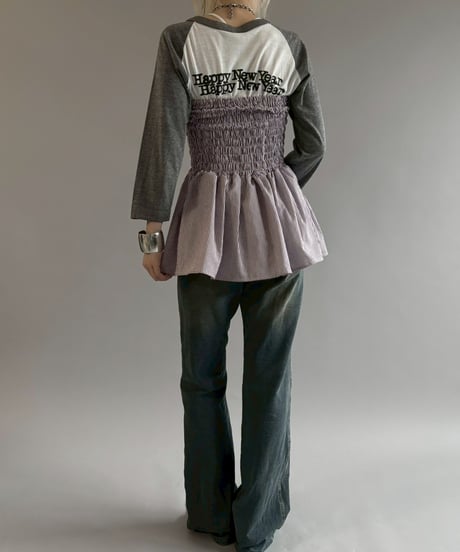 【RE;CIRCLE】  RE Stripe Shirt Mini One-Piece / 260611-009