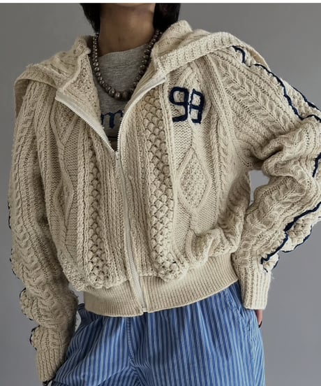 RE;CIRCLE RE Bolero リメイク森アランニット古着ボレロ