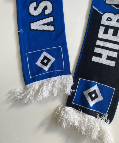 【USED】 Knit Soccer Muffler Blue × Black / 230206-012