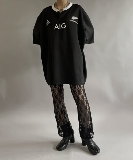 【USED 】adidas ALL BLACKS Soccer Shirt /240511-008