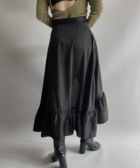 【USED】 Sandro Sheer Skirt / 231028-026