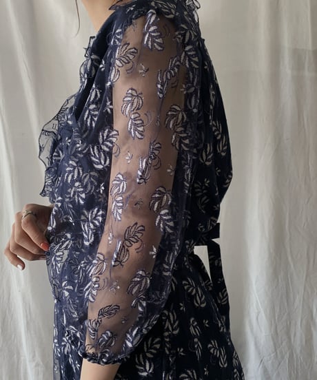 【USED】  Plant Patterned Lace EURO Dress/210407-021