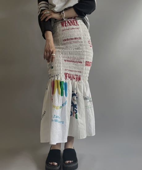 【RE;CIRCLE】RE Eco-Friendly Bag Shirring Skirt/ 230727-012
