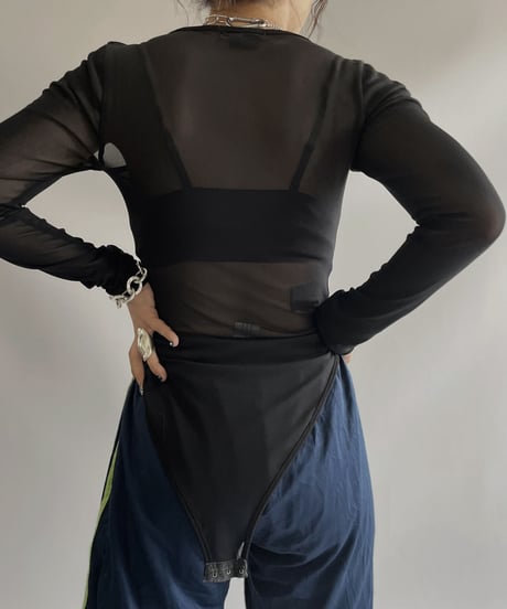 【USED】  L/S Sheer Leotard top / 230916-033