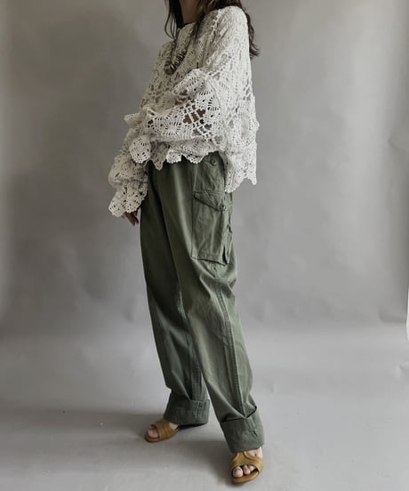 【RE;CIRCLE】 RE Crochet Kirikae Top / 230330-016