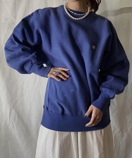 【USED】90's USA Champion Reverse Weave Sweat One Point /210210-020