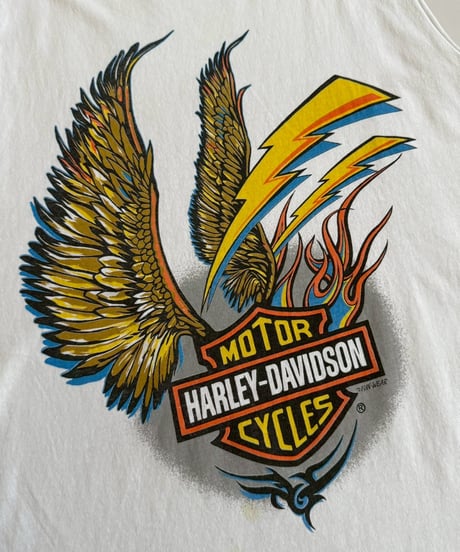 【USED】   Made in USA HARLEY- DAVIDSON Cut off Tank Top /250510-003