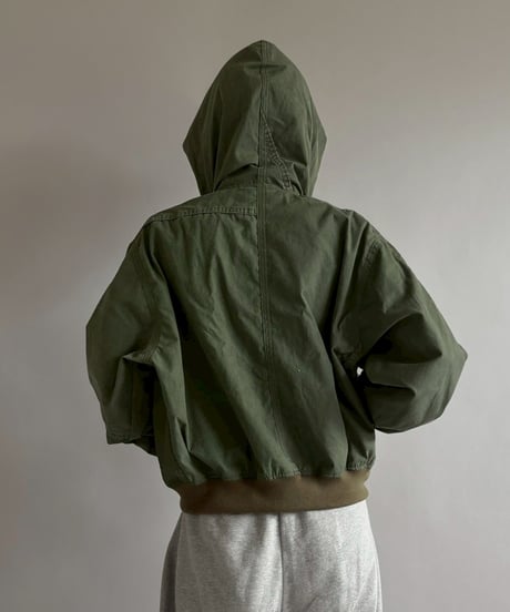 【RE;CIRCLE】RE U.S Military Rebuild Hooded Fireman Jacket Khaki / 260226-017