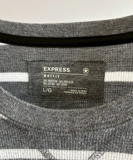 【USED】 Border Pattern Thermal Top / 260613-003