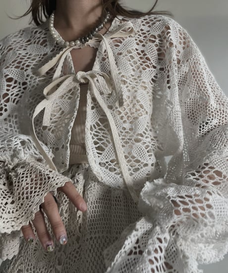 【RE;CIRCLE】 RE Crochet Bolero / 220623-018