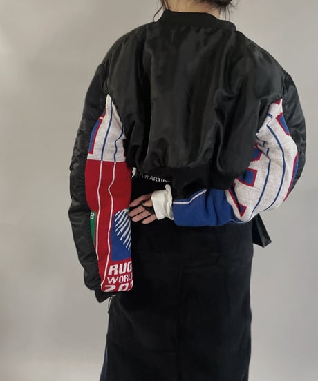 【RE;CIRCLE】 RE MA1×Soccer Muffler Short Jacket / 240118-012