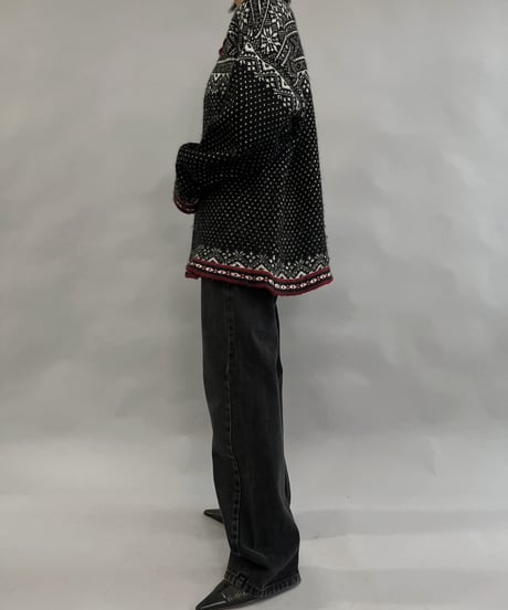 【USED】 L.L.Bean 100% Merino Wool Tylorian Knit Top /231223-004