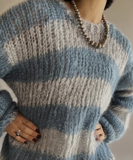 【USED】 Mohair Knit Top /240127-006