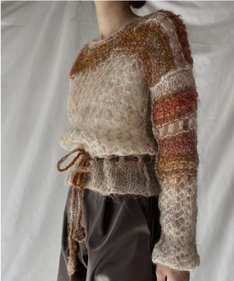【USED】    Mohair Knit Top①/211216-002