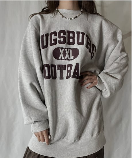 【USED】  90's USA Champion Reverse Weave Sweat AUGSBURG FOOTBALL/211116-026