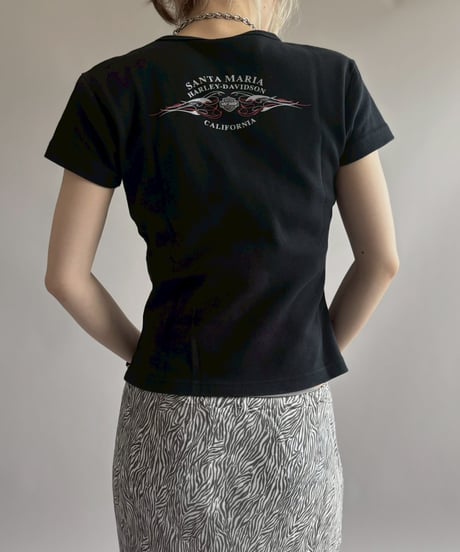 【USED】 HARLEY-DAVIDSON Rhinestone Tee / 260418-035