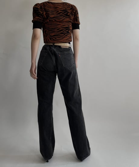 【USED】   Levi's Denim Pants 501 Black / 220416-020