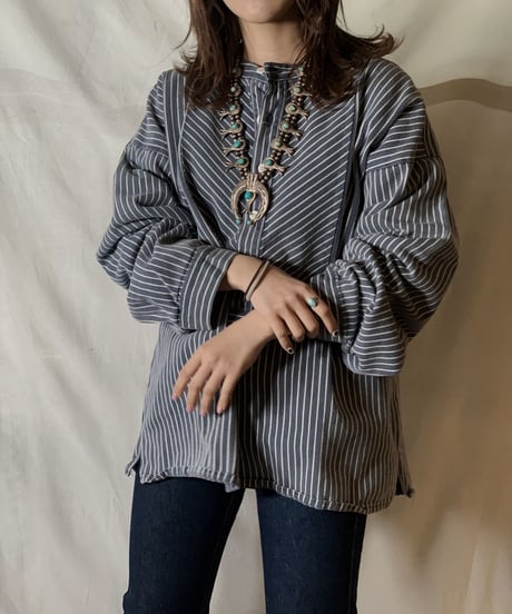 【USED】 Pull Over Fisherman Shirt /210303-017