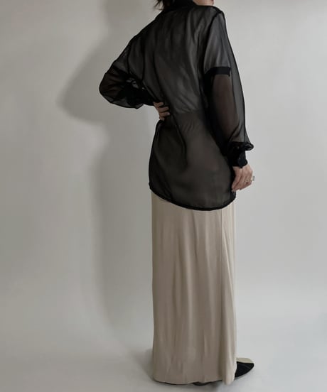 【USED】 Poly Long Sleeves Blouse / 220507-016