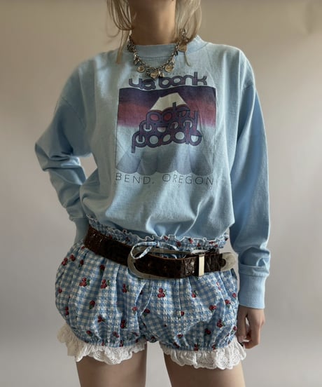 【USED】 Made In USA 90's ONEITA U.S. bank L/S Tee / 260418-007