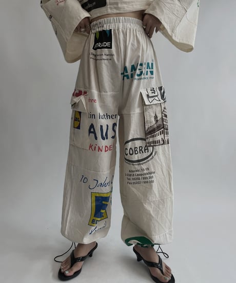 【RE;CIRCLE】 RE Eco-Friendly Bag Draw Cord Pants / 220804-017