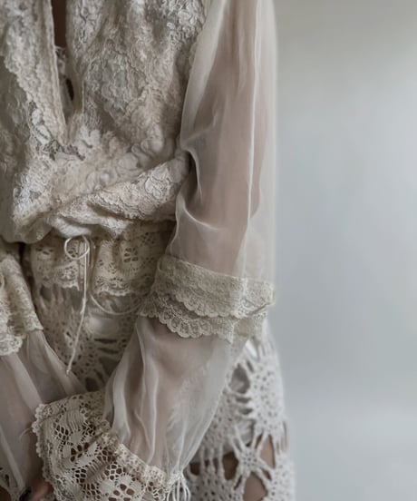 【USED】L/S Lace Blouse / 220427-042