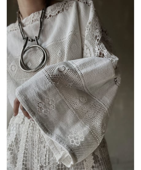 【RE;CIRCLE】 RE Crochet L/S Top⑧/20220317-013