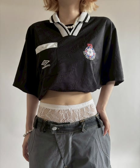 【USED】 90's Football League Referee Soccer Shirt / 250607-012