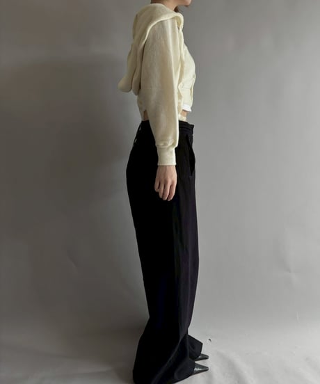 【RE;CIRCLE】 RE Hooded Acrylic Short Cardigan / 251016-006