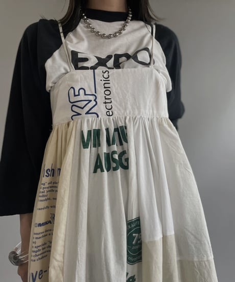 【RE;CIRCLE】RE Eco-Friendly Bag Camisole Long One-piece / 230622-025