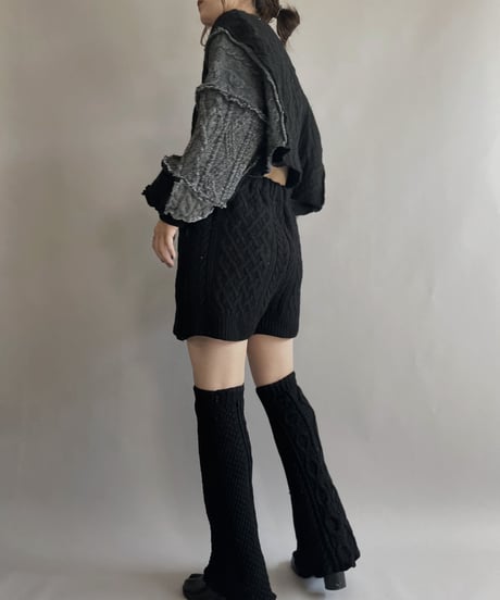 【RE;CIRCLE】 RE Alan Knit Bolero Black / 221006-011