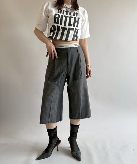 【RE;CIRCLE】 Re Suit Double Knee Shorts / 250612-007