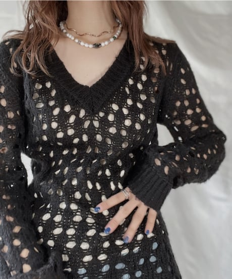 【USED】 Crochet Knit  / 220107-008